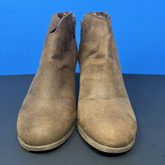 Carlos by‎ Carlos Santana Camira Brown Faux Suede Booties Ankle Boots Women's 9 - Picture 5 of 12